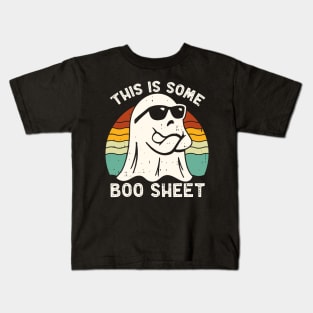 Funny Halloween Boo Ghost Costume This is Some Boo Sheet vintage Kids T-Shirt